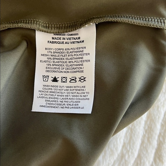 Nike Pro Olive Green Crop Tank | Size XXL - Picture 8 of 8